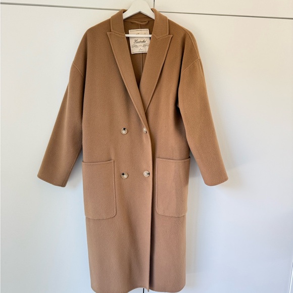 Wilfred Jackets & Blazers - Wilfred Relaxed Double-Breasted Tan Trench Coat